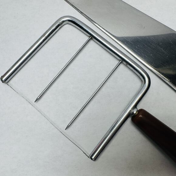 Vintage STANHOME Stainless Retro Cake Pie Knife Bakelite Handle & Cheese Slicer - Picture 2 of 8